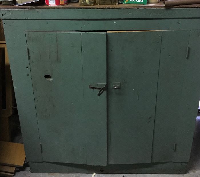 Great old green cabinet
