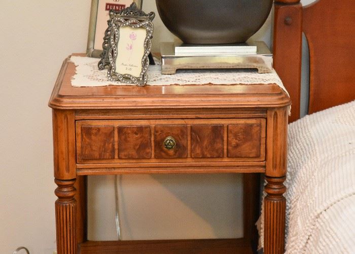Vintage Side Table with Spindle Legs