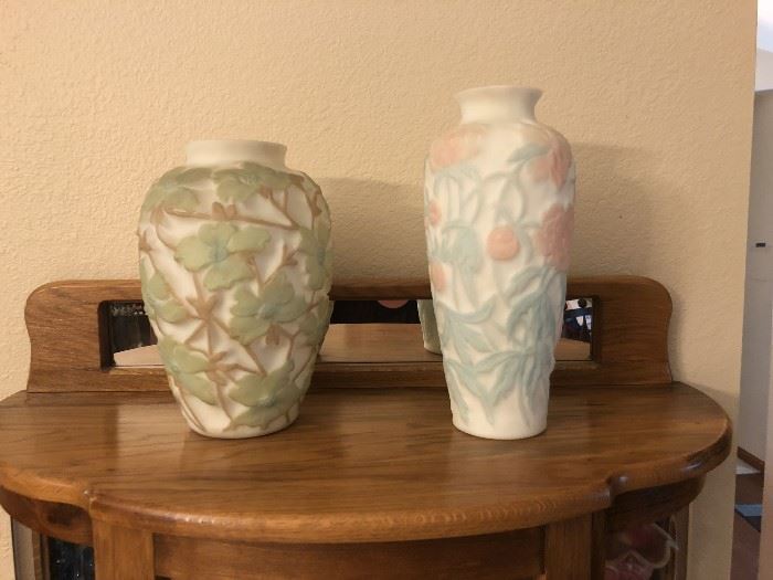 Fenton Satin Glass Vase
