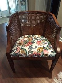 One of two can back chairs