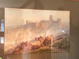 Watercolor of Durham Castle