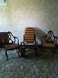 Caned Chair Set