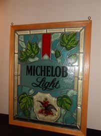 leaded stain glass Michelob Light