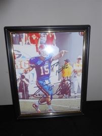 tim tebow signed picture