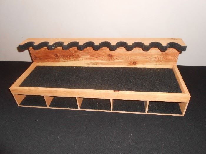 pistol rack w/ storage cubbies