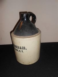 antique 1800's whiskey jug