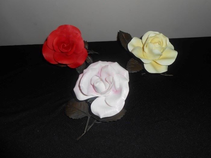 Boehm porcelain flowers