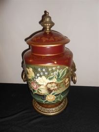 hand painted urn
