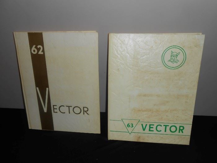vintage 60's yearbooks