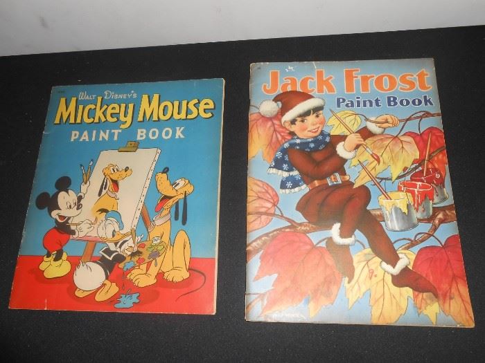 1940's Walt Disney Mickey paint book
