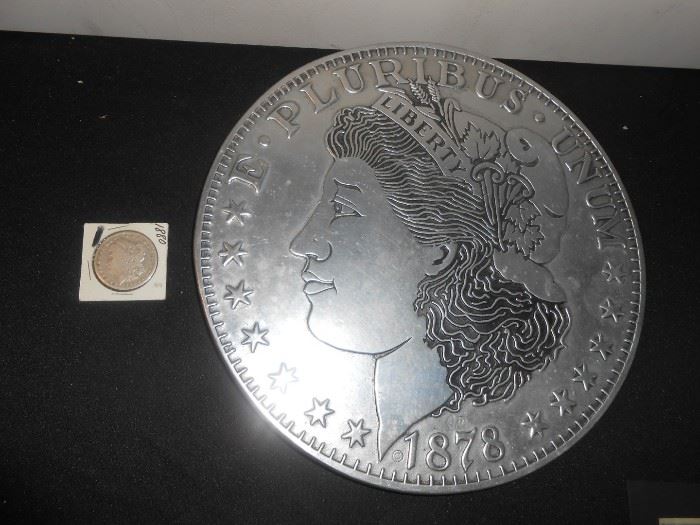 morgan dollar plaque