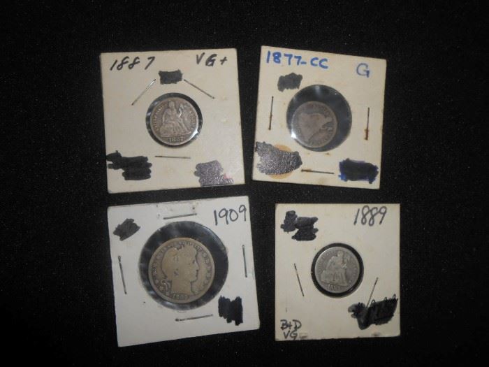 carson city coin and 1800s coins