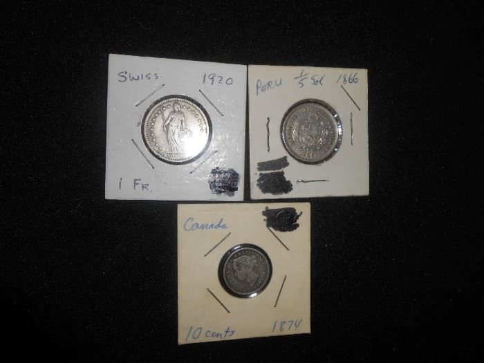 foreign 1800's coins