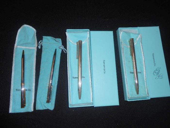 Tiffany & Co sterling pens