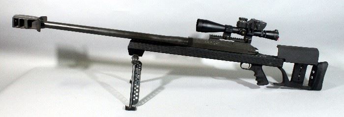 Armalite AR-50 A1 Bolt-Action Rifle, .50 BMG, SN# 373891, Bipod, Pistol Grip, Decelerator Recoil Pad