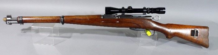 Schmidt Rubin Model K31 Swiss Bolt-Action Rifle, 7.5x55, SN# 722159, Redfield 3161716 3x-9x Widefield Scope, Waffenfabrik Neuhausen Bayonet, More