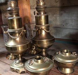 antique lamps/tall