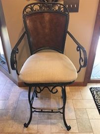 4 BAR STOOLS 
 29 1/2”  from floor to seat