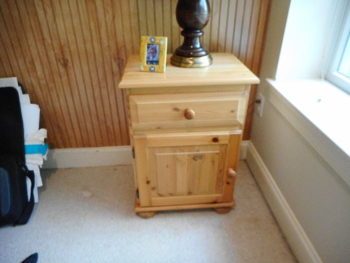 2 Pine End Tables 20" X 14"  x 27"