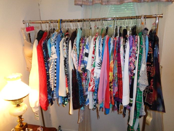 rack of new clothes