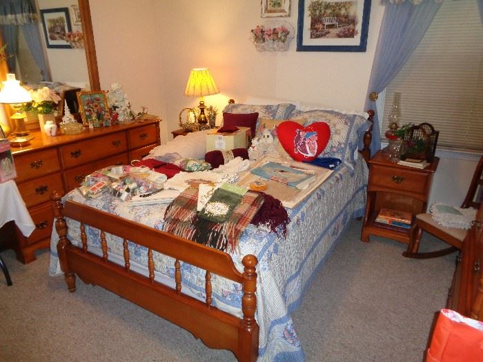 Hard rock maple bedroom suite