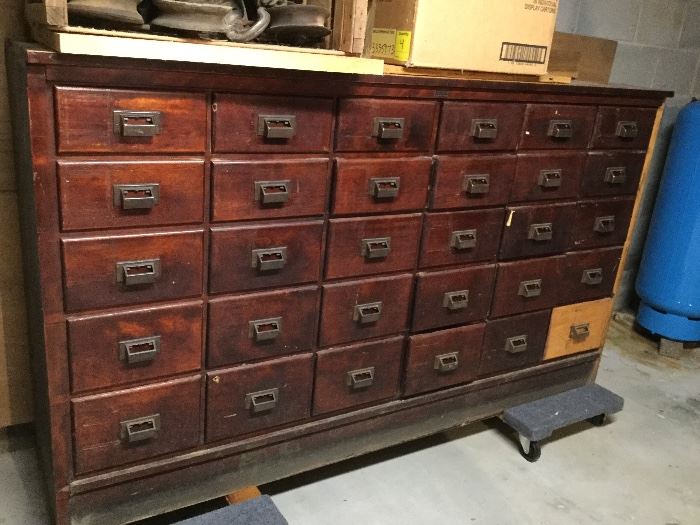 Michigan Drug Co out of Detroit Mi Apothecary 30 drawer cabinet 