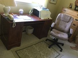 Desk and chair