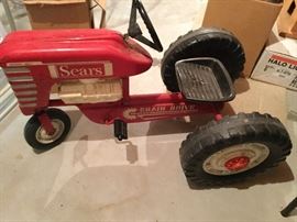 Vintage toy tractor