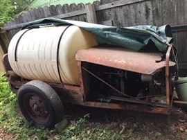 Old orchard sprayer
