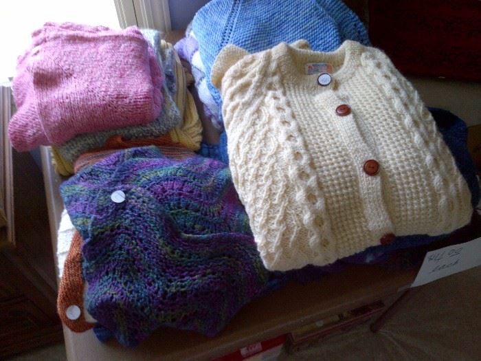 Hand knit Garments