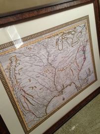 Old map of the United States