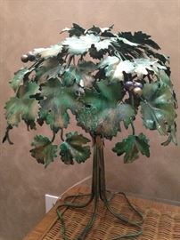 Interesting grape vine lamp