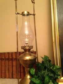 One of two antique lanterns