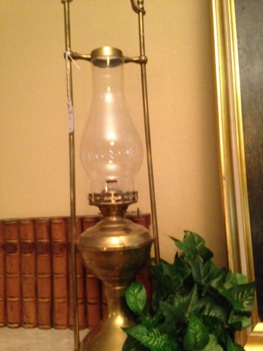 One of two antique lanterns