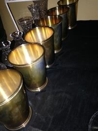 Silver plate mint julep cups