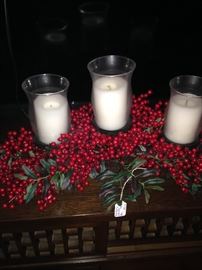 Holly berry center piece