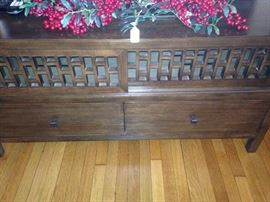 TV stand with lower storage