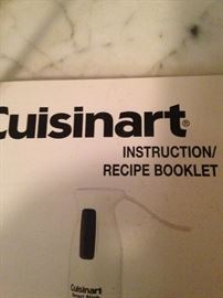 Cuisinart Smart Stick Hand Blender comes with instructions and recipes.