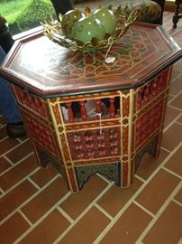 Colorful octagon table