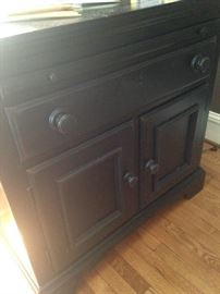 Black nightstand