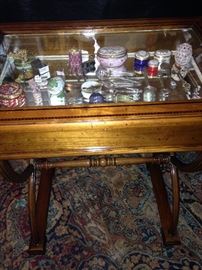 Glass top display case