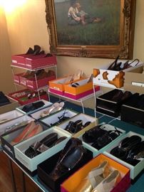 Eric Javits, Hugs, Cole Haan, Via Spiga, Donald J Pliner, Kate Spade, Tory Burch, and other brands of fabulous shoes