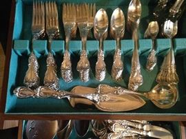 Impressive Reed & Barton Burgundy sterling silverware