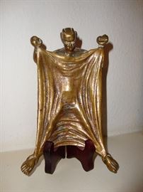 RARE FIND "DEVIL IN THE SHEETS" - CALLING CARD OR PIN TRAY. (SEE NEXT PIC)