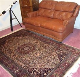 LEATHER LOVESEAT - WE HAVE TWO AT THIS SALE