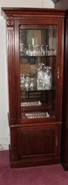 WE HAVE TWO OF THESE - MODERN LIGHTED DISPLAY CABINETS. NICE !
