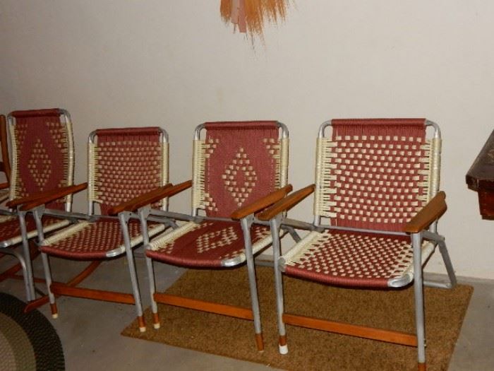 Porch Chairs with Woven Seats