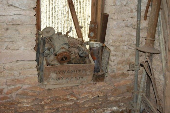 Antique dynamite wooden crate