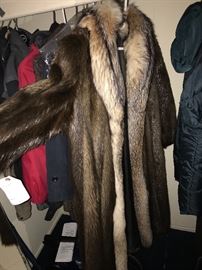 FUR COAT-SIZE SMALL TO MEDIUM