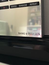 BAND & OLUFSEN CD PLAYER WITH STAND AND TWO SPEAKERS